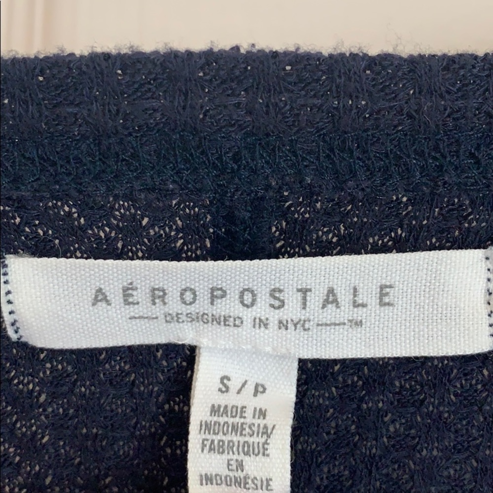 Aeropostale Long-sleeve navy blue lounge shirt - Picture 2 of 3